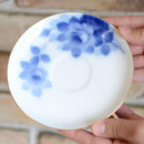 BLUE ROSE MORNING CUP & SAUCER, Coffee Cup, Tea Cup, Porcelain