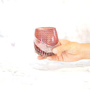 凛然 ienomiグラス 白蛇 -haku ja- (赤)【切子】