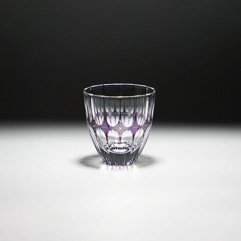 GUINOMI (PURPLE), Sake Glass, rinzen Kiriko