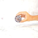 凛然 ぐいのみ 凛然 -rin zen- (紫)【切子】