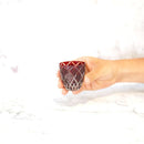 GUINOMI KIKU YARAI (RED), Sake Glass, rinzen Kiriko