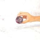 GUINOMI KIKU YARAI (RED), Sake Glass, rinzen Kiriko