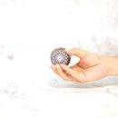 GUINOMI KIKU YARAI (RED), Sake Glass, rinzen Kiriko