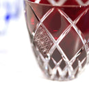 GUINOMI KIKU YARAI (RED), Sake Glass, rinzen Kiriko