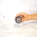 凛然 ぐいのみ 菊七宝 -kiku shippo- (紫)【切子】