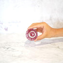 GUINOMI KIKU SHIPPO (GOLD RED), Sake Glass, rinzen Kiriko