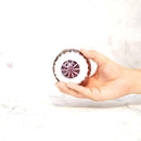 凛然 ienomiグラス 菊七宝 -kiku shippo- (赤)【切子】