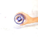 KIKU SHIPPO (BLUE), Glass, rinzen Kiriko