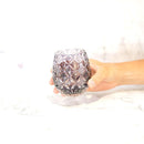 凛然 ienomiグラス 菊七宝 -kiku shippo- (紫)【切子】