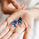 AMERICAN PIERCED EARRINGS -seika- (BULE) 2 PIECES, rinzen Kiriko