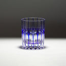 凛然 ロックグラス ‐rin zen- (青)【切子】