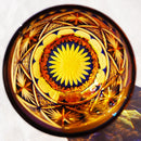 COLD SAKE GLASS GINWAN NO HANA (BLUE & ORANGE), rinzen Kiriko