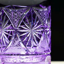 GINWAN NO HANA (GOLD & PURPLE), Rocks Glass, rinzen Kiriko