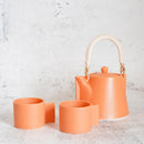 晋山窯ヤマツ ティーポット＆ミニカップ 3点セット Voyage オランジュルーシー【美濃焼】