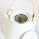 晋山窯ヤマツ ティーポット＆ミニカップ 3点セット Voyage ブランネージュ【美濃焼】