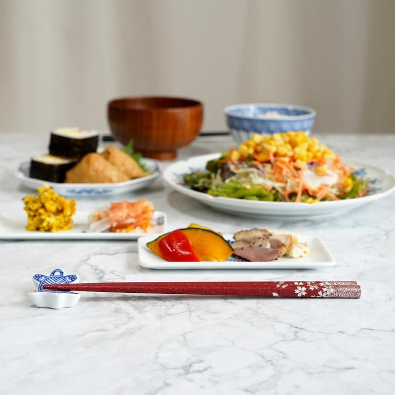 DRY LACQUER KOTOBUKI CHERRY BLOSSOMS (2 PAIRS), Chopsticks, Wajima Lacquerware