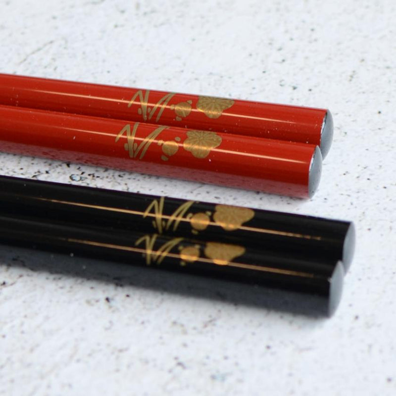 HAND-DRAWN GOLD OR SILVER LACQUR KOTOBUKI MATSUBAYO (2 PAIRS), Chopsticks, Wajima Lacquerware