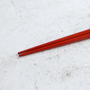 HAND-DRAWN GOLD OR SILVER LACQUR GOLD NASHIJI FUJI MATSUBARA RED (1 SET), Chopsticks, Wajima Lacquerware