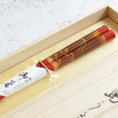 HAND-DRAWN GOLD OR SILVER LACQUR GOLD NASHIJI FUJI MATSUBARA RED (1 SET), Chopsticks, Wajima Lacquerware