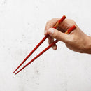 HAND-DRAWN GOLD OR SILVER LACQUR PLUM RED (1 SET), Chopsticks, Wajima Lacquerware