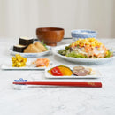 HAND-DRAWN GOLD OR SILVER LACQUR PLUM RED (1 SET), Chopsticks, Wajima Lacquerware