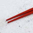 HAND-DRAWN GOLD OR SILVER LACQUR PLUM RED (1 SET), Chopsticks, Wajima Lacquerware