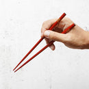 橋本幸作漆器店 手描き蒔絵箸 波千鳥 朱 (1膳, 名入れ可)【輪島うるし箸 】