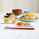 橋本幸作漆器店 手描き蒔絵箸 波千鳥 朱 (1膳, 名入れ可)【輪島うるし箸 】