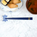 JAPANESE ZODIAC RAT BLUE FOR CHILDREN (1 SET), Chopsticks, Wajima Lacquerware