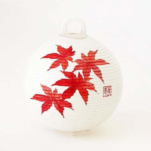 RED LEAVES, Letter Lantern, Gifu Chochin ｜ARTISAN