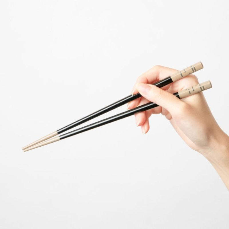 KAZE BLACK (1 SET), Chopsticks, Wajima Lacquerware