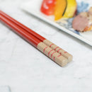 十八膳 箸 風 朱 (1膳)【漆 十八膳塗】