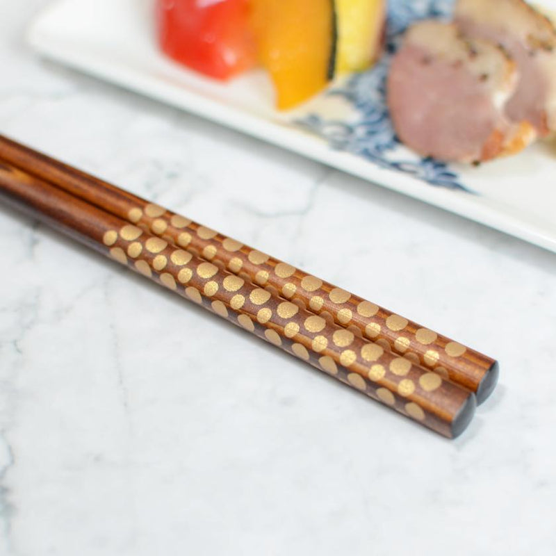 MIZUTAMA BROWN (1 SET), Chopsticks, Wajima Lacquerware