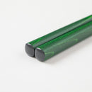 十八膳 箸 凛 ぎん・緑 (1膳)【漆 拭き漆 真塗】