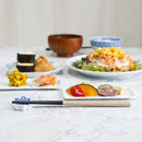 十八膳 箸 凛 ぎん・白 (1膳)【漆 拭き漆 真塗】