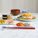 十八膳 箸 凛 あかがね・朱 (1膳)【漆 拭き漆 真塗】