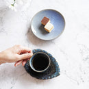 RURI KARATSU [DEMITASSE CUP & SAUCER], Otani Ware