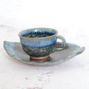 RURI KARATSU [DEMITASSE CUP & SAUCER], Otani Ware
