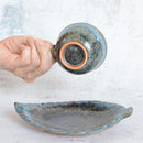 RURI KARATSU [DEMITASSE CUP & SAUCER], Otani Ware