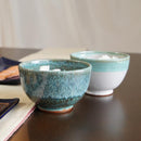 梅里窯 令和茶碗 (白唐津, 碧緑唐津)【大谷焼】