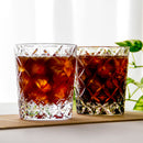 WHISKEY GLASS CIRCLE MESH by Satoshi Nabetani, Master of Traditional Crafts, Rocks Glass, Edo Kiriko, Kagami Crystal