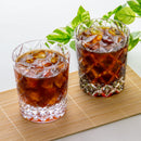 WHISKEY GLASS CIRCLE MESH by Satoshi Nabetani, Master of Traditional Crafts, Rocks Glass, Edo Kiriko, Kagami Crystal