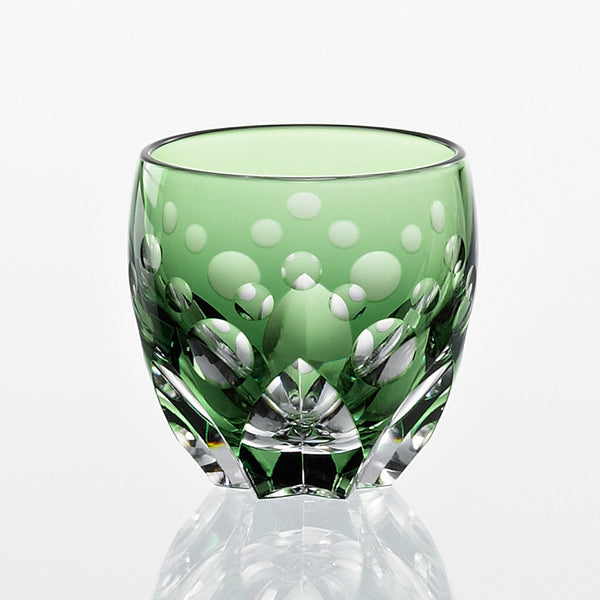 SAKE CUP DAFFODIL by Satoshi Nabetani, Master of Traditional Crafts, Sake glass, Edo Kiriko, Kagami Crystal