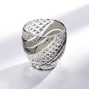 FISH SCALES STRIP, Sake glass, Edo Kiriko, Kagami Crystal