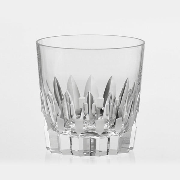 WHISKEY GLASS ANCIENT PARALLEL-CROSS, Rocks Glass, Kagami Crystal