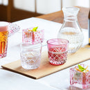 PAIR OF SAKE CUPS YUI, Sake glass, Edo Kiriko, Kagami Crystal