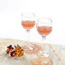 PAIR OF WINE GLASSES OBI, Edo Kiriko, Kagami Crystal