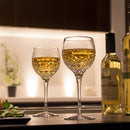 PAIR OF WINE GLASSES HAGOROMO, Edo Kiriko, Kagami Crystal