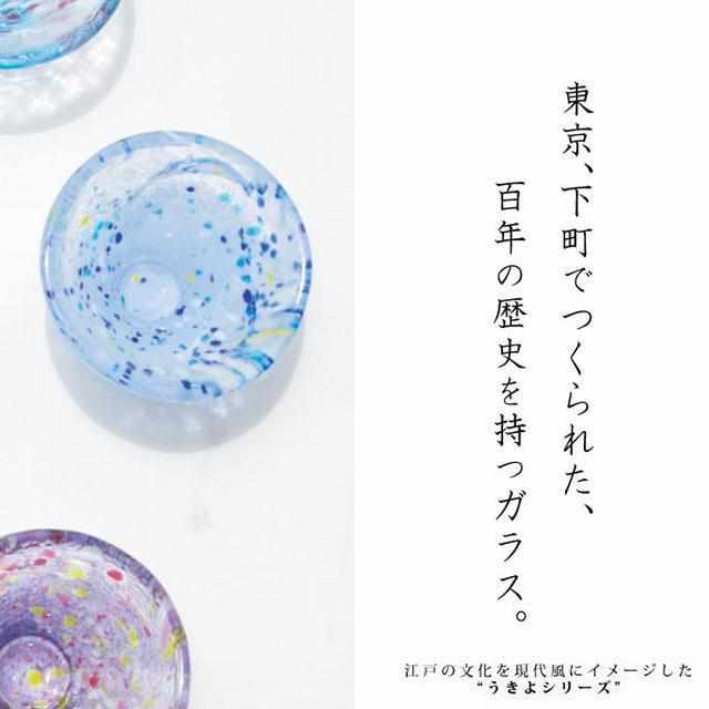 うきよ 浅鉢 豆皿セット (夜まつり) | 江戸硝子【お皿】