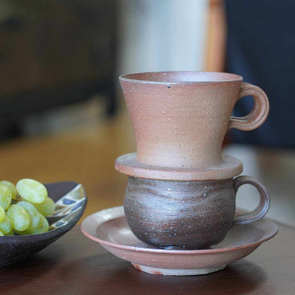 恒枝直豆 コーヒードリッパー【備前焼】 ｜ARTISAN